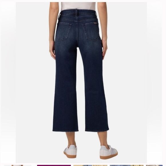 Joe's Jeans Simone Dark Blue Straight high-rise Cropped Denim size 30 - Picture 2 of 9